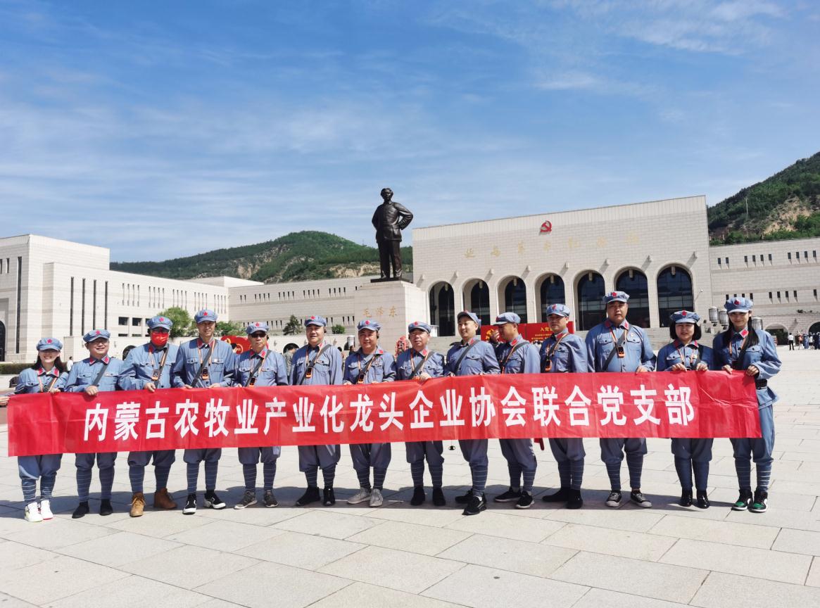 內(nèi)蒙古農(nóng)牧業(yè)產(chǎn)業(yè)化龍頭企業(yè)協(xié)會(huì)聯(lián)合黨支部赴延安革命圣地開展“學(xué)黨史、感黨恩、跟黨走”主題黨日活動(dòng)